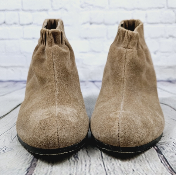 SAM EDELMAN | S-Simone side leather slipon heeled ankle boot booties - Picture 6 of 12